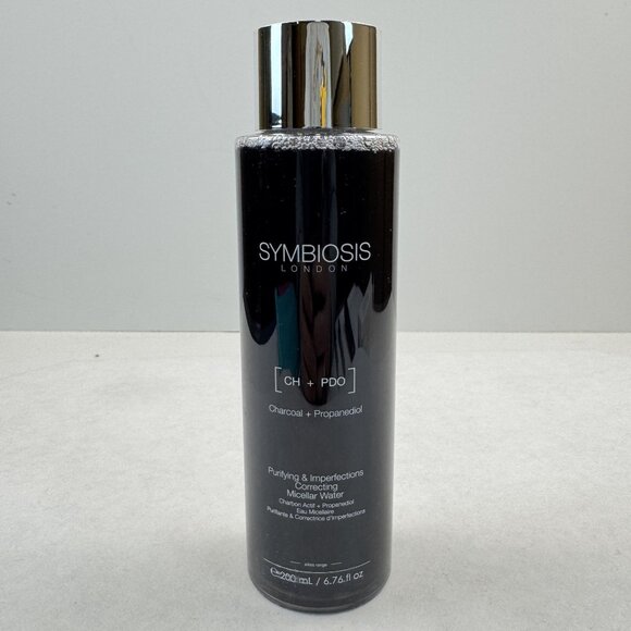 Symbiosis London CH + PDO Charcoal Propanediol Micellar Water 200ml 6.76 fl oz - Picture 3 of 8